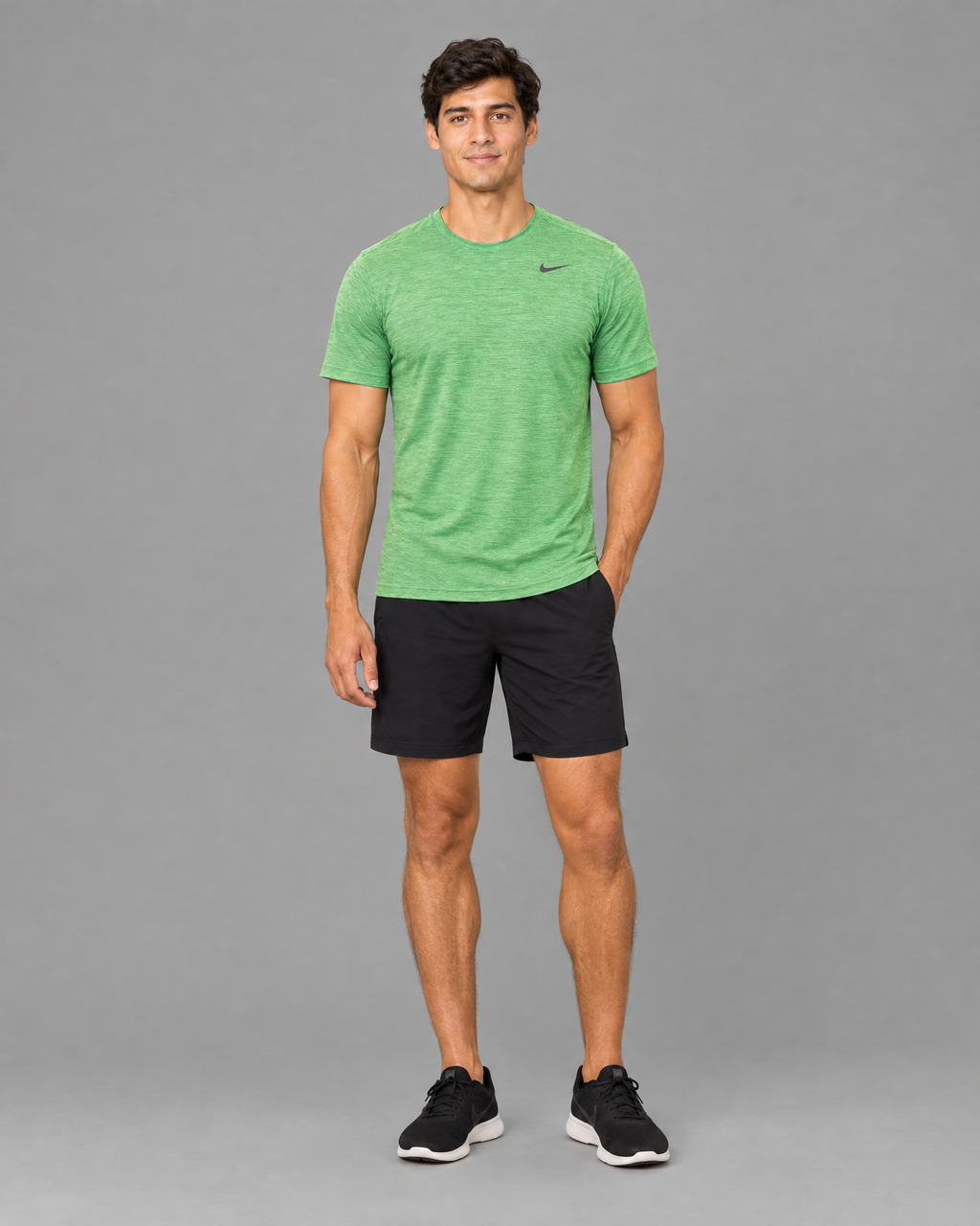 Playera deportiva Nike anaranjada para hombre
