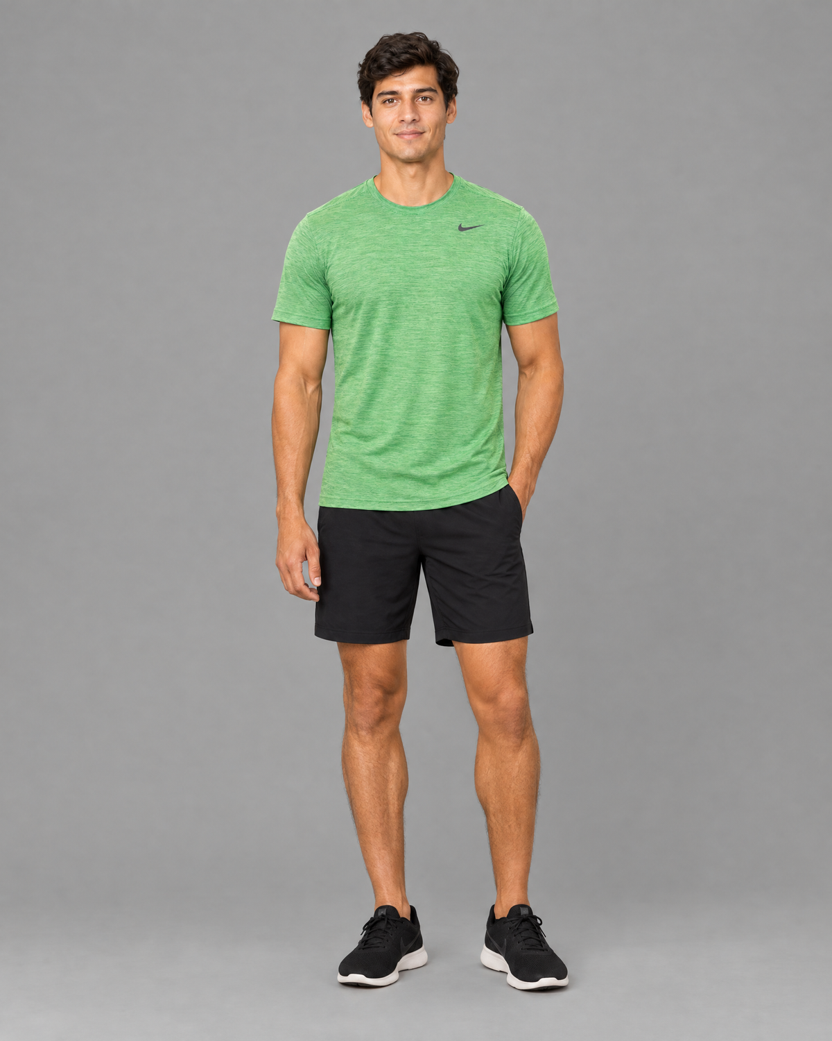 Playera deportiva Nike anaranjada para hombre