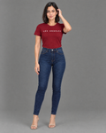 Jeans Kalua skinny celeste para mujer