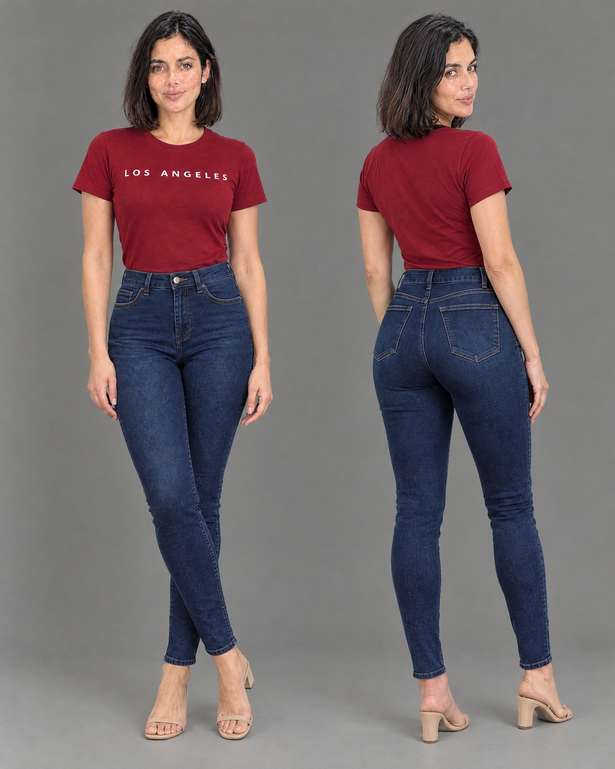 Jeans Kalua skinny celeste para mujer