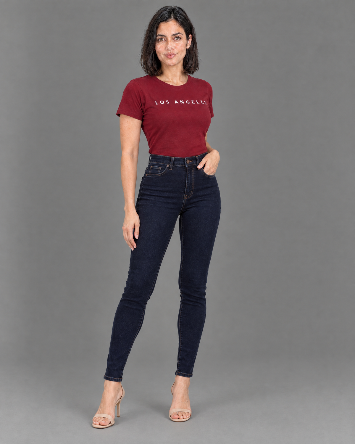 Jeans Kalua skinny azul oscuro para mujer