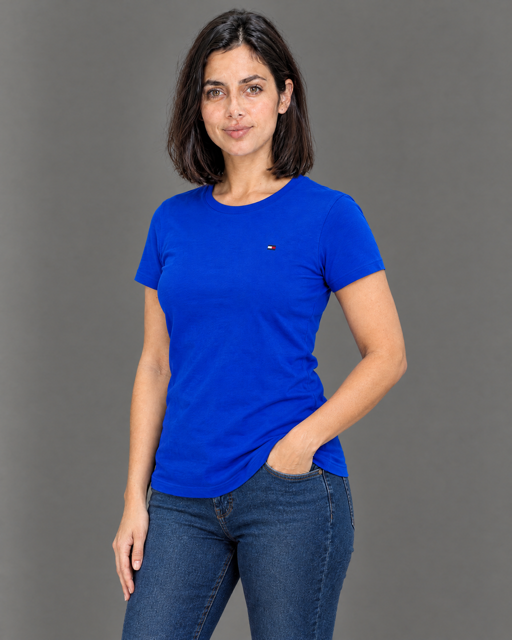 Blusa azul para mujer