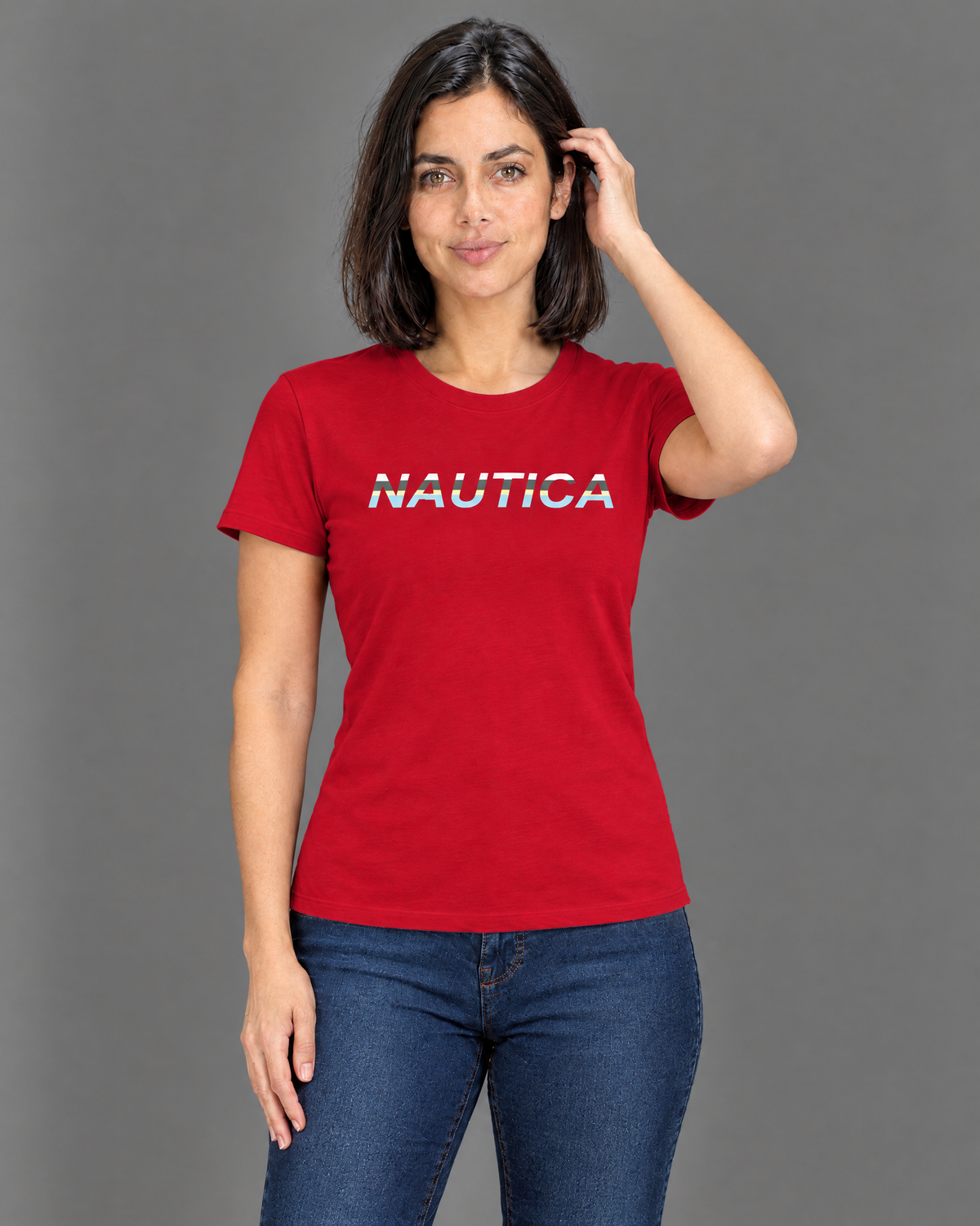 Blusa estampada de algodón para mujer — modelo 1