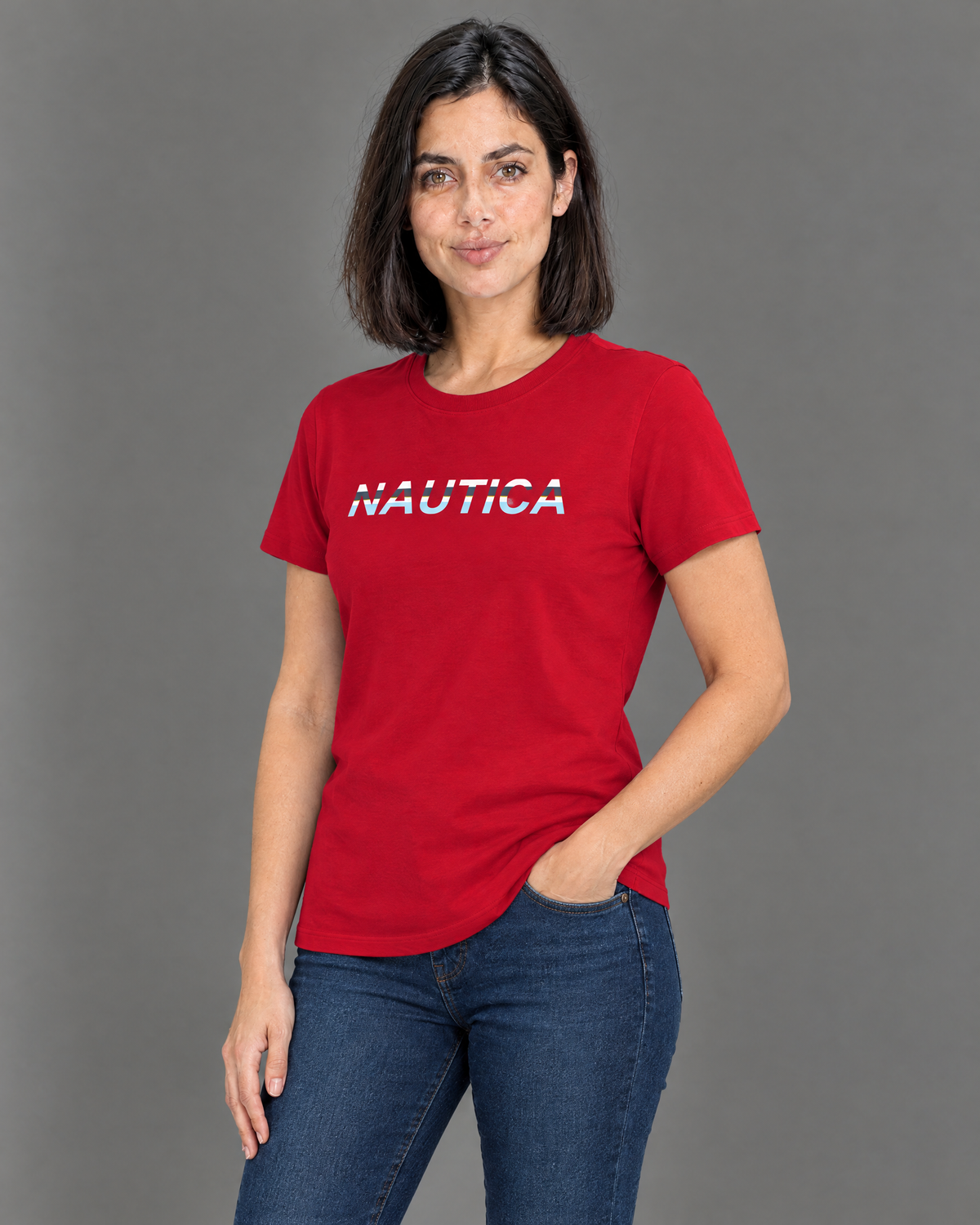 Blusa estampada de algodón para mujer — modelo 1