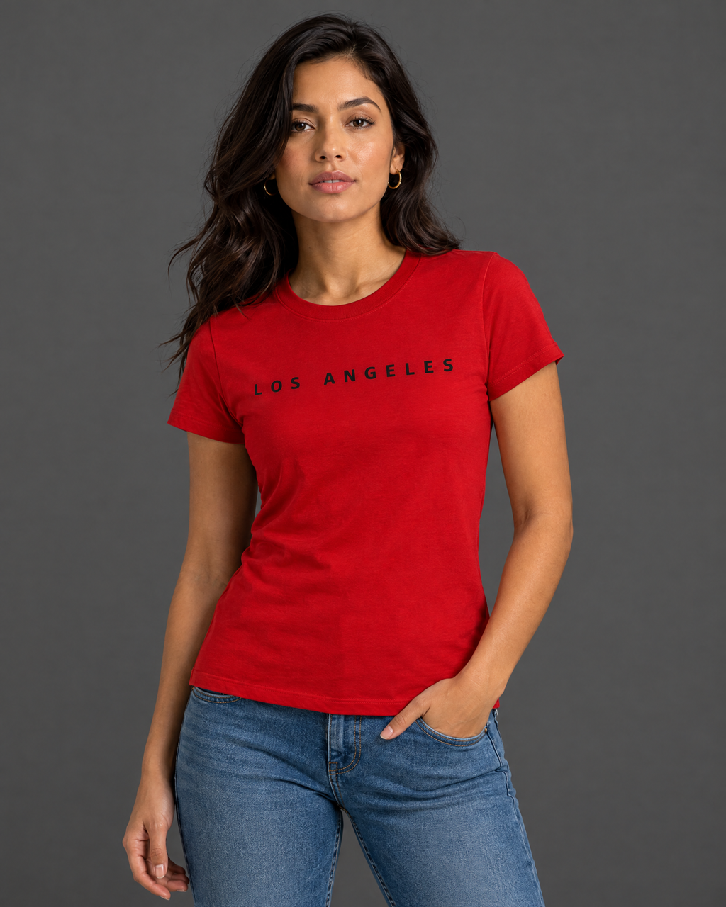 Blusa Guess roja con diseño para mujer