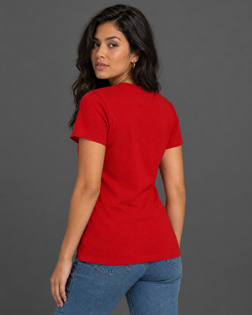 Blusa Guess roja con diseño para mujer