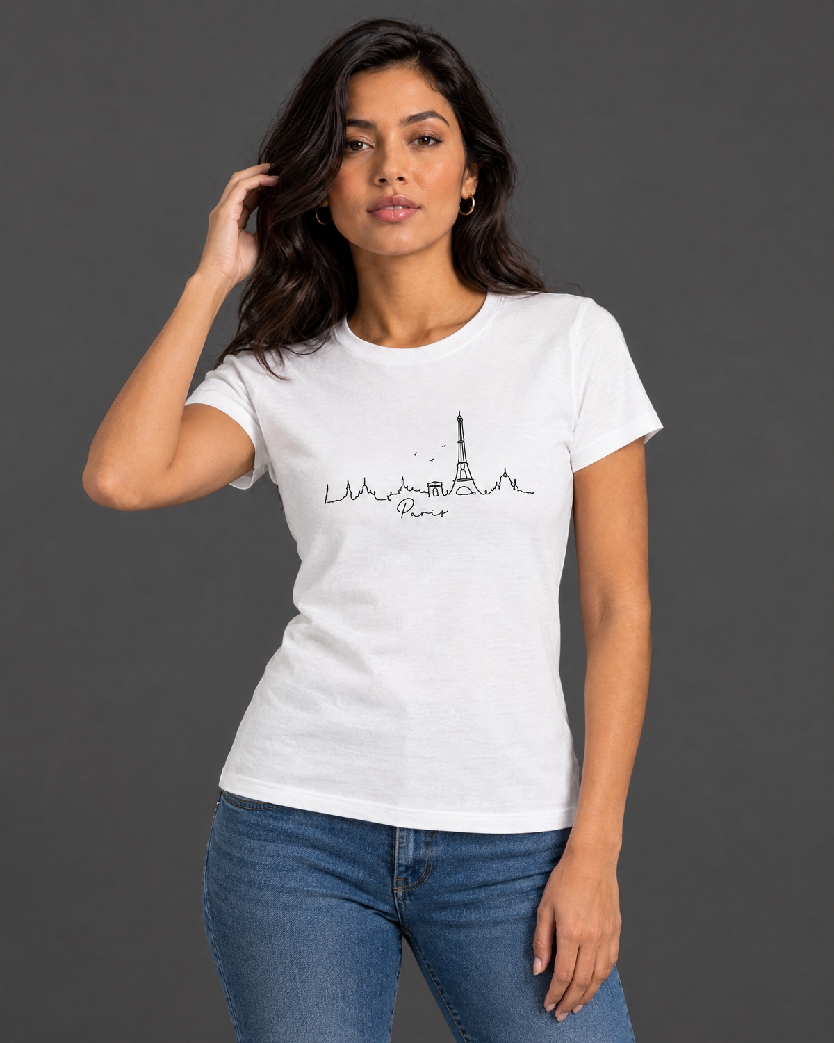 Blusa Guess blanca con diseño para mujer — modelo 1