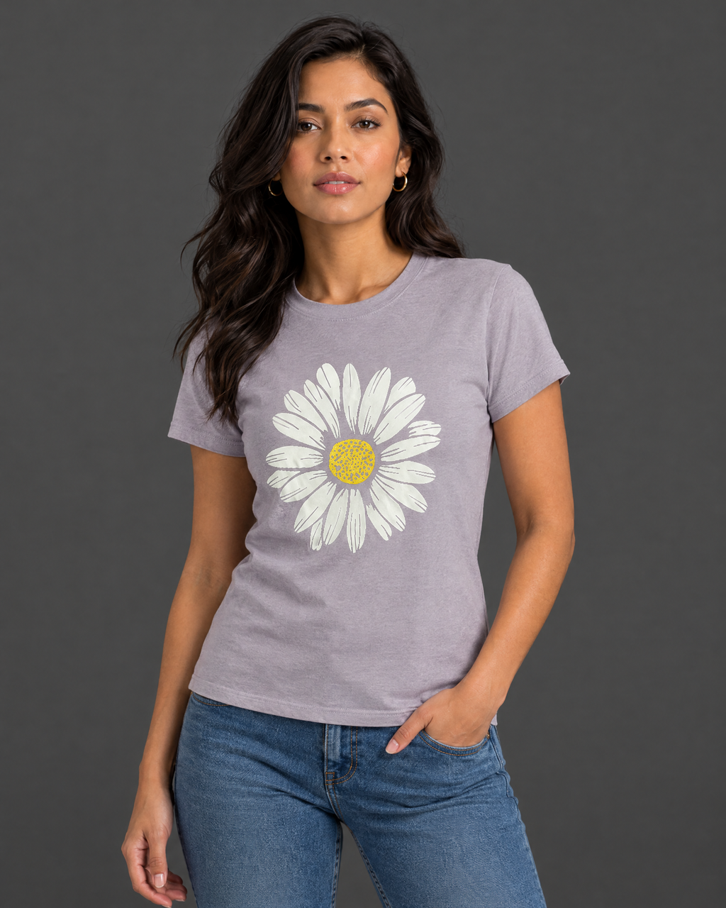 Blusa Guess púrpura claro con diseño para mujer