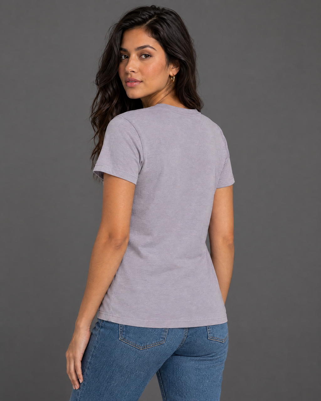 Blusa Guess púrpura claro con diseño para mujer