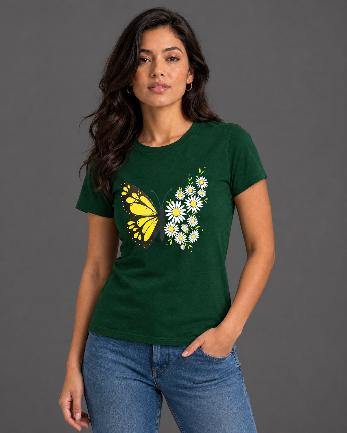 Blusa Guess verde con diseño para mujer — modelo 1