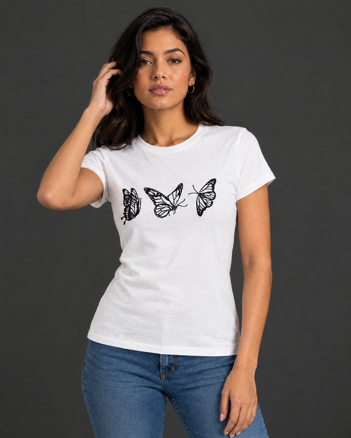 Blusa Guess blanca con diseño para mujer