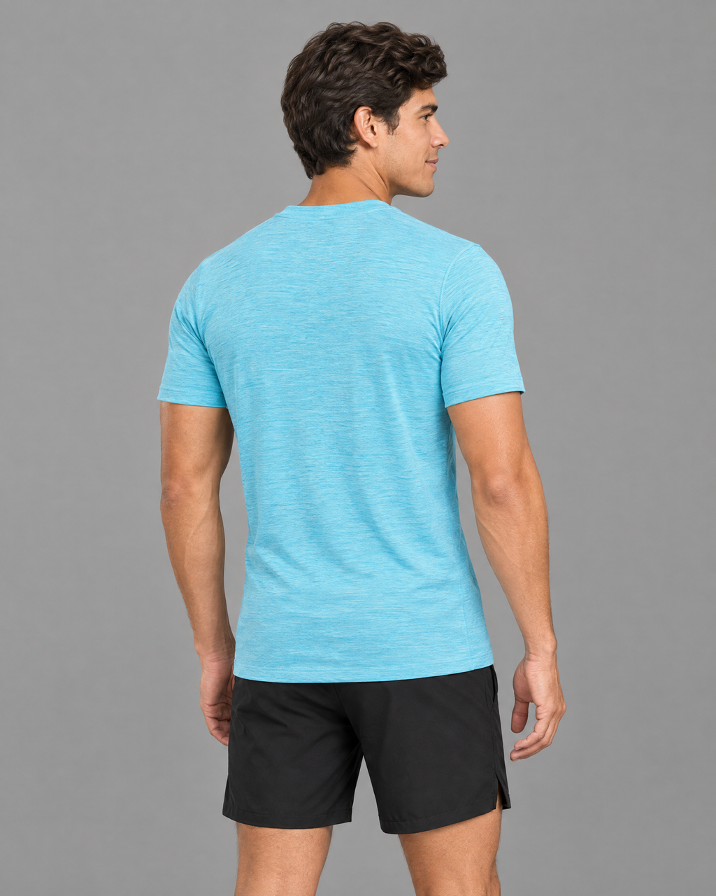 Playera deportiva Nike celeste para hombre