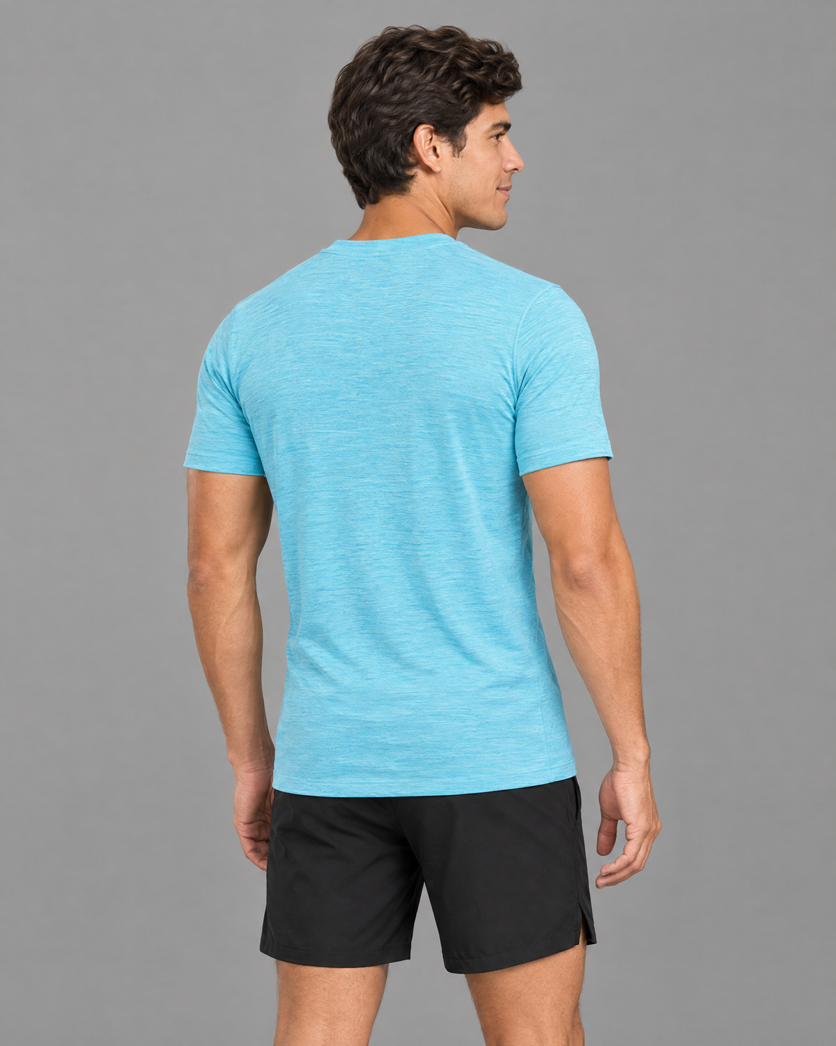 Playera deportiva Nike celeste para hombre