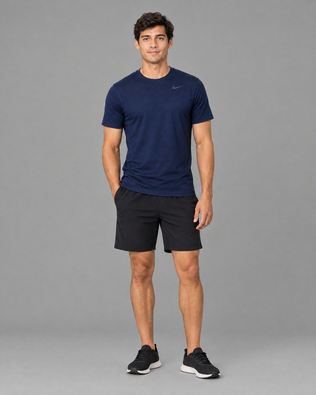 Playera deportiva Nike azul oscuro para hombre
