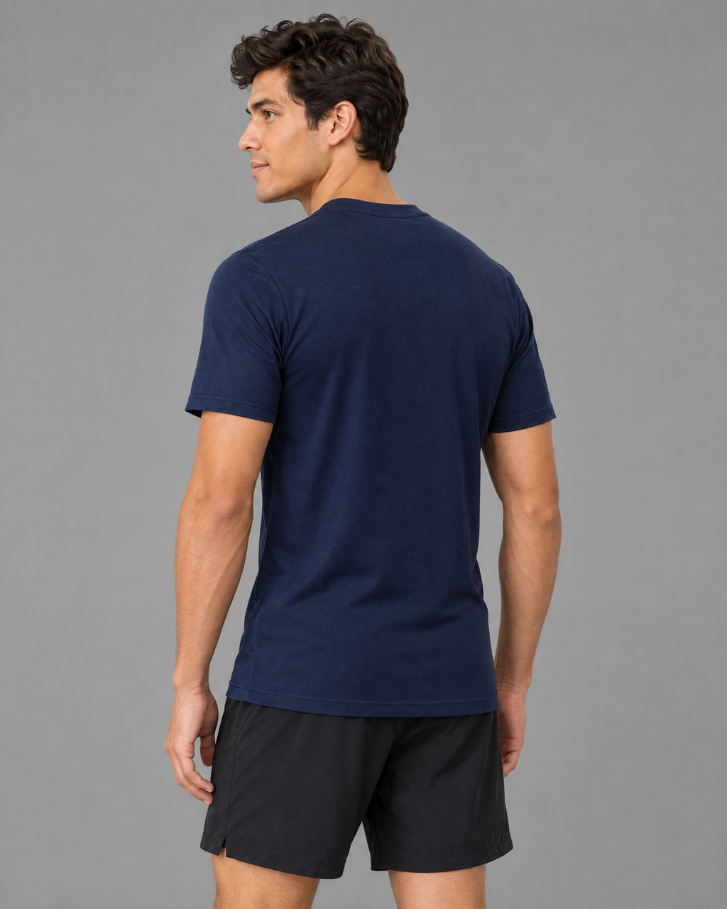 Playera deportiva Nike azul oscuro para hombre