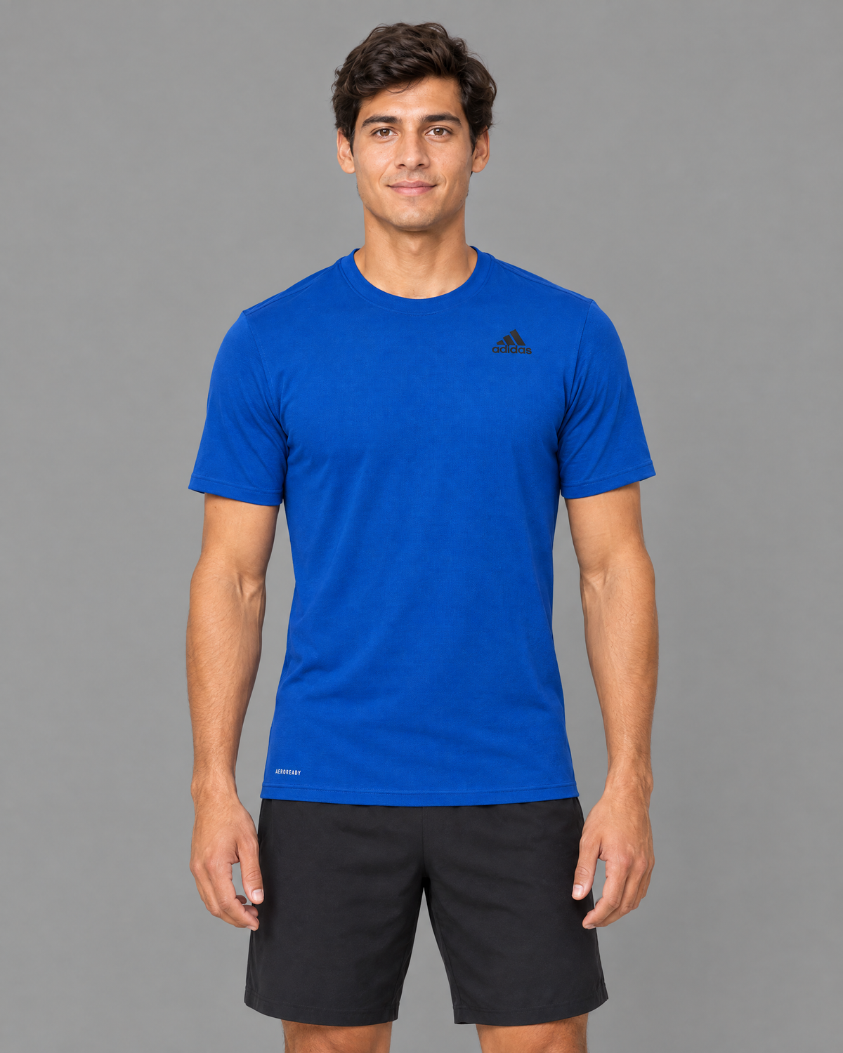 Playera deportiva Adidas azul para hombre