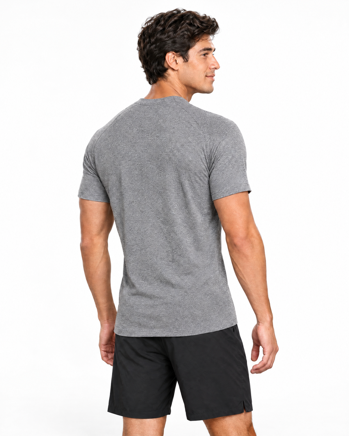 Playera deportiva Nike gris para hombre