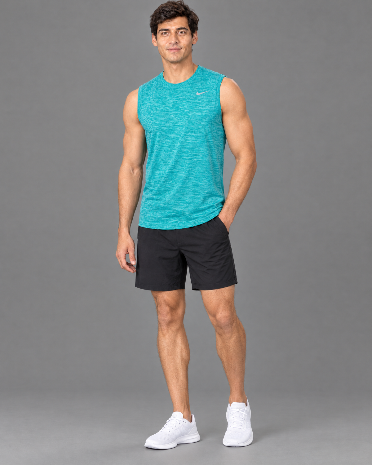 Playera deportiva Nike color menta para hombre