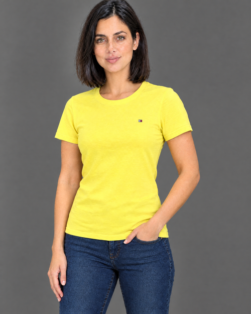 Blusa amarillo claro para mujer — talla S
