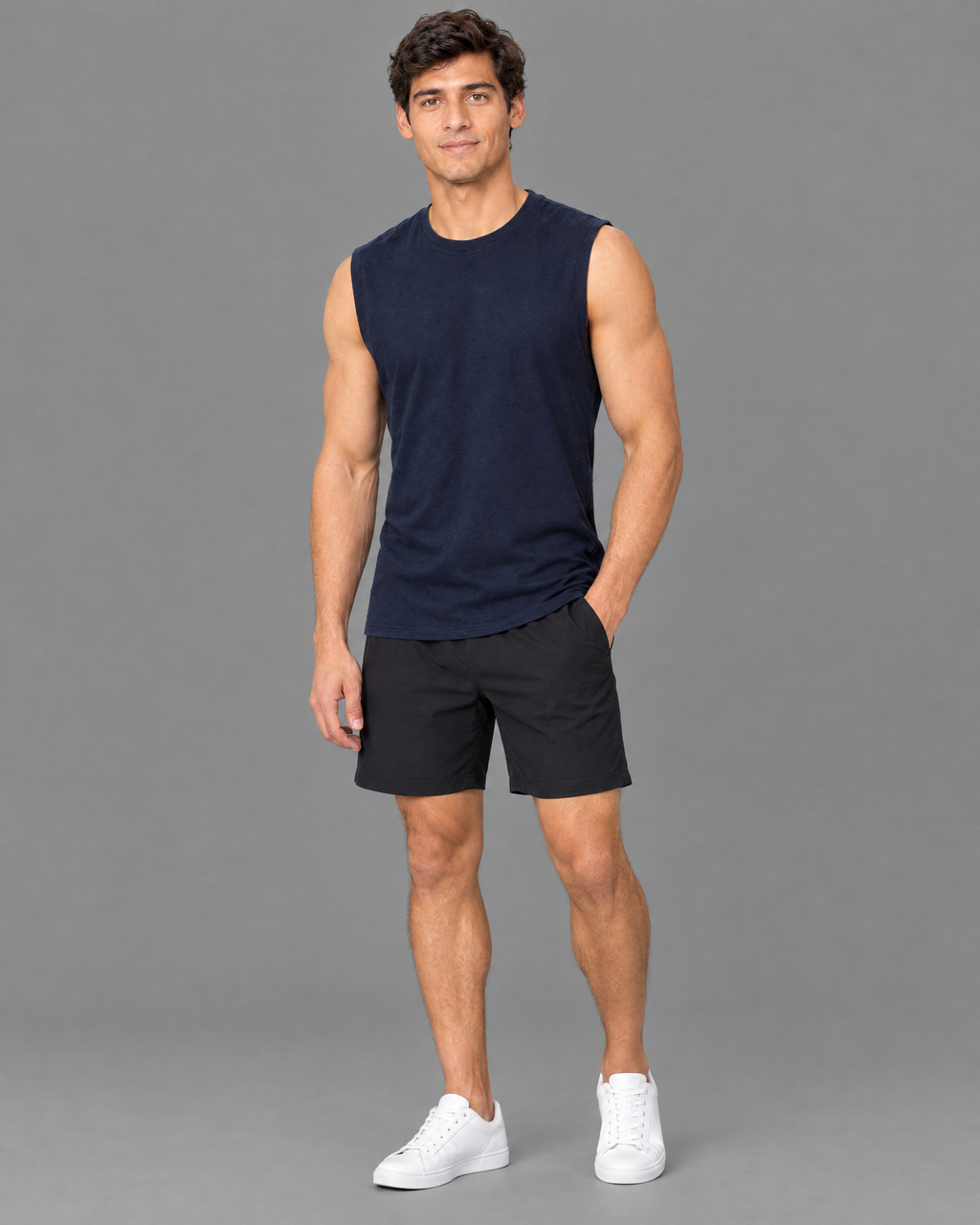 Playera deportiva Nike negra para hombre