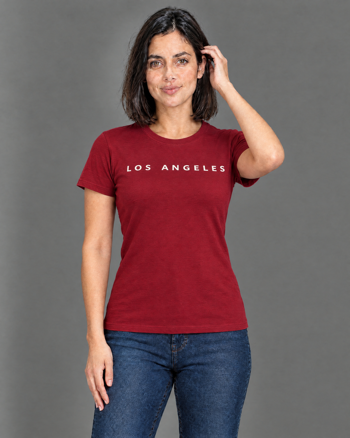 Blusa Guess roja con diseño para mujer