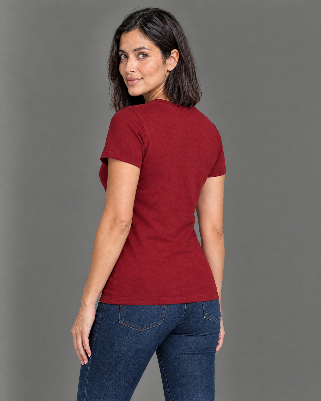 Blusa Guess roja con diseño para mujer