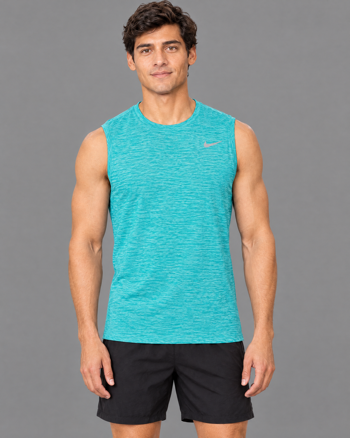 Playera deportiva Nike turquesa para hombre