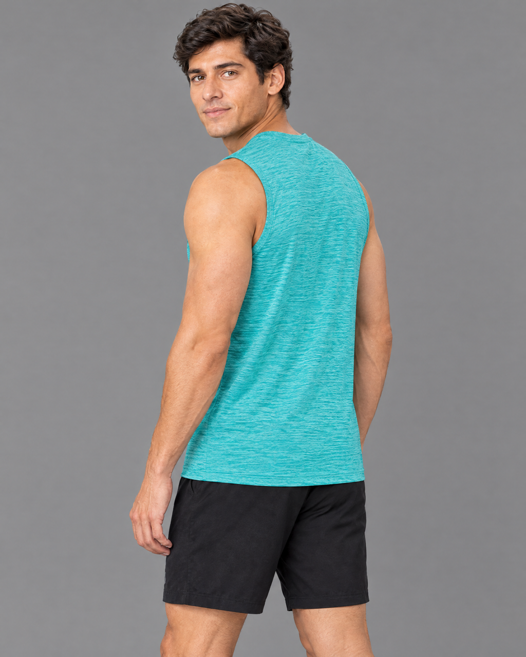 Playera deportiva Nike turquesa para hombre
