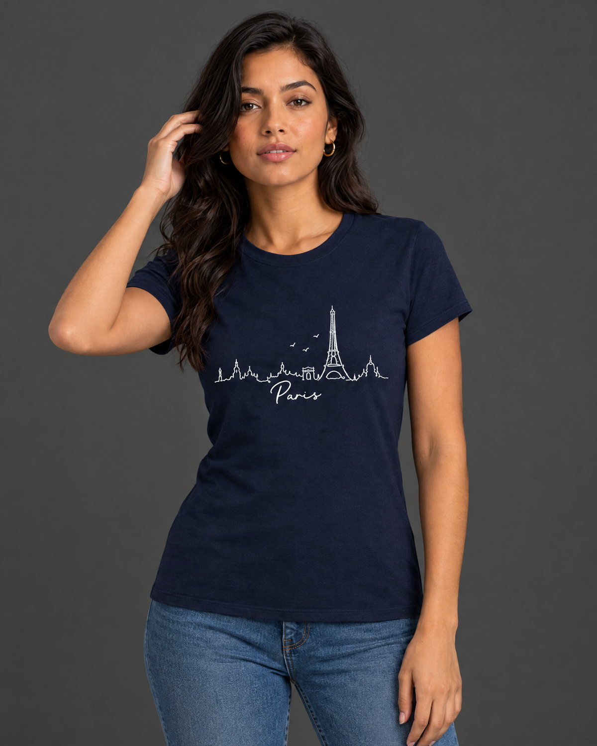 Blusa Guess azul con diseño para mujer