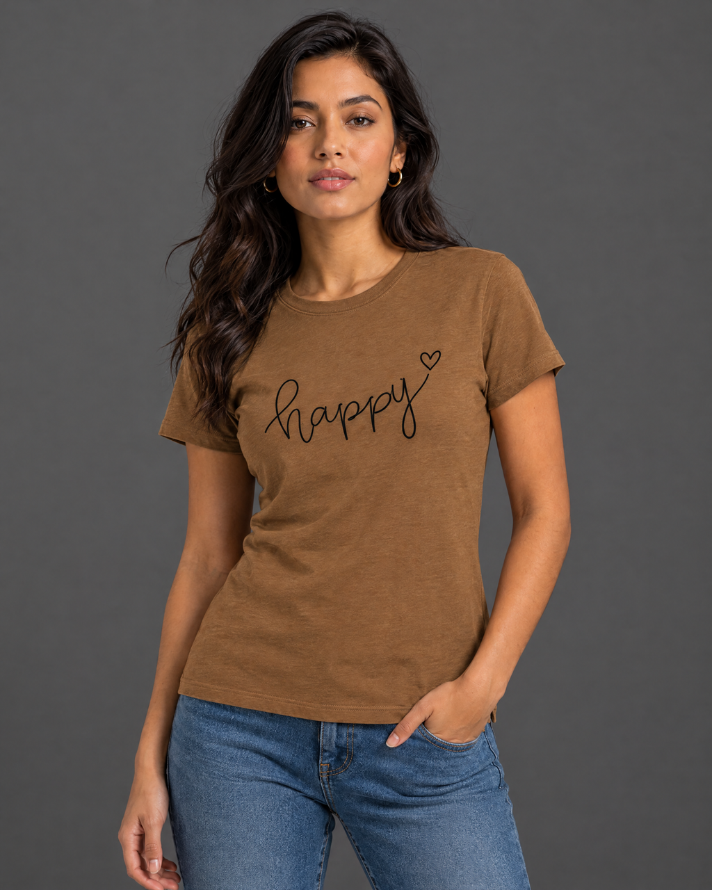 Blusa Guess café con diseño para mujer