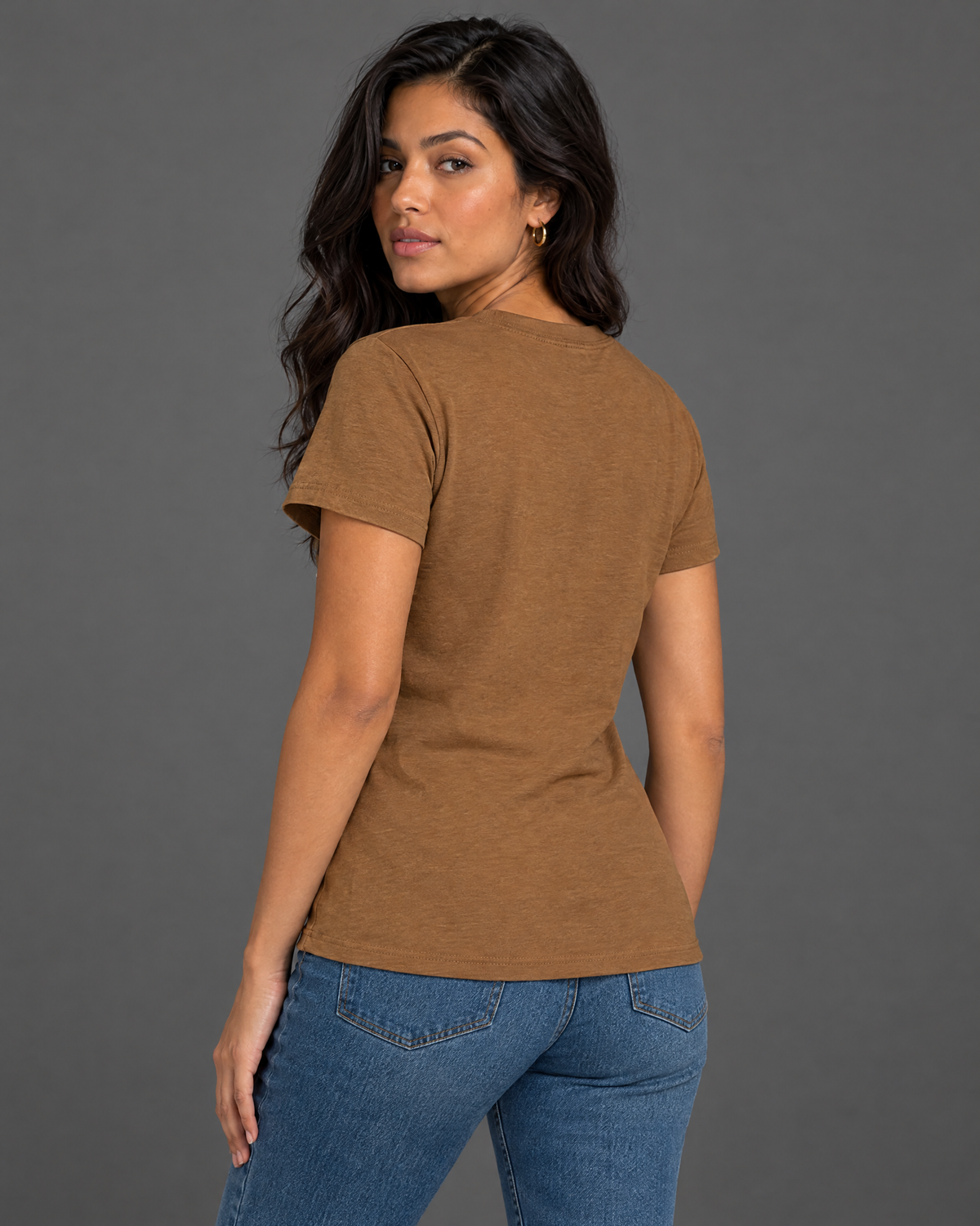 Blusa Guess café con diseño para mujer