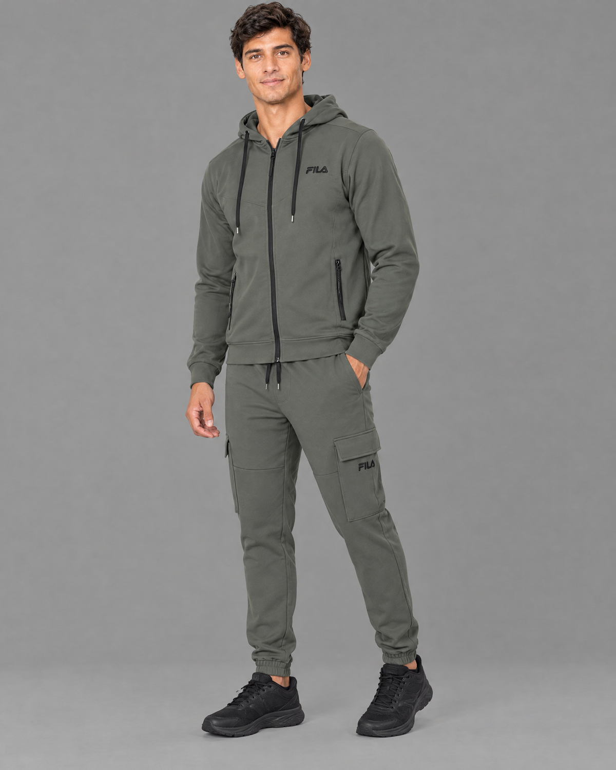Conjunto deportivo Fila verde para hombre