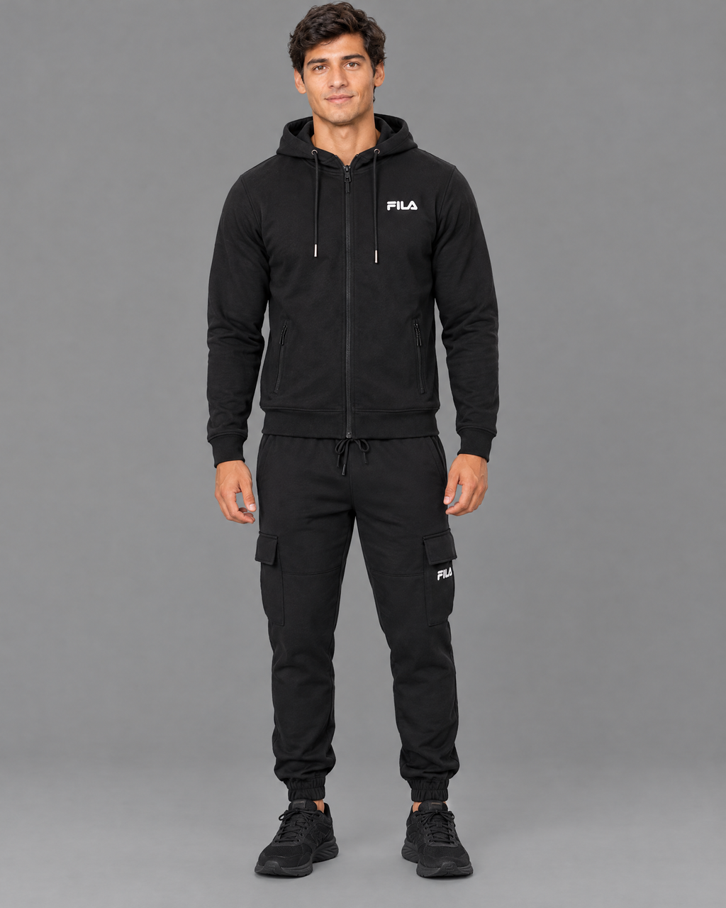 Conjunto deportivo Fila negro para hombre