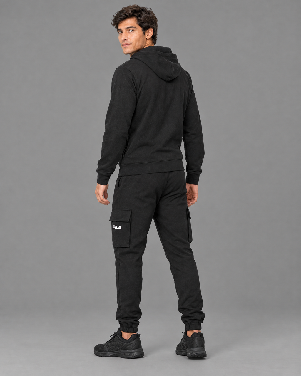 Conjunto deportivo Fila negro para hombre